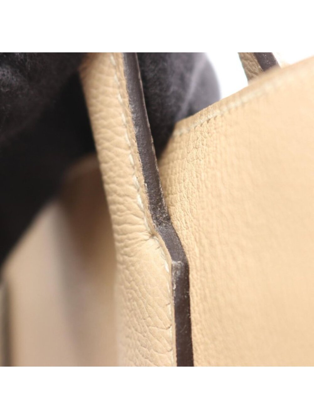 Hermes Handbag Maxi Box Cabas 30 Trench Leather Calf - Picture 7 of 10